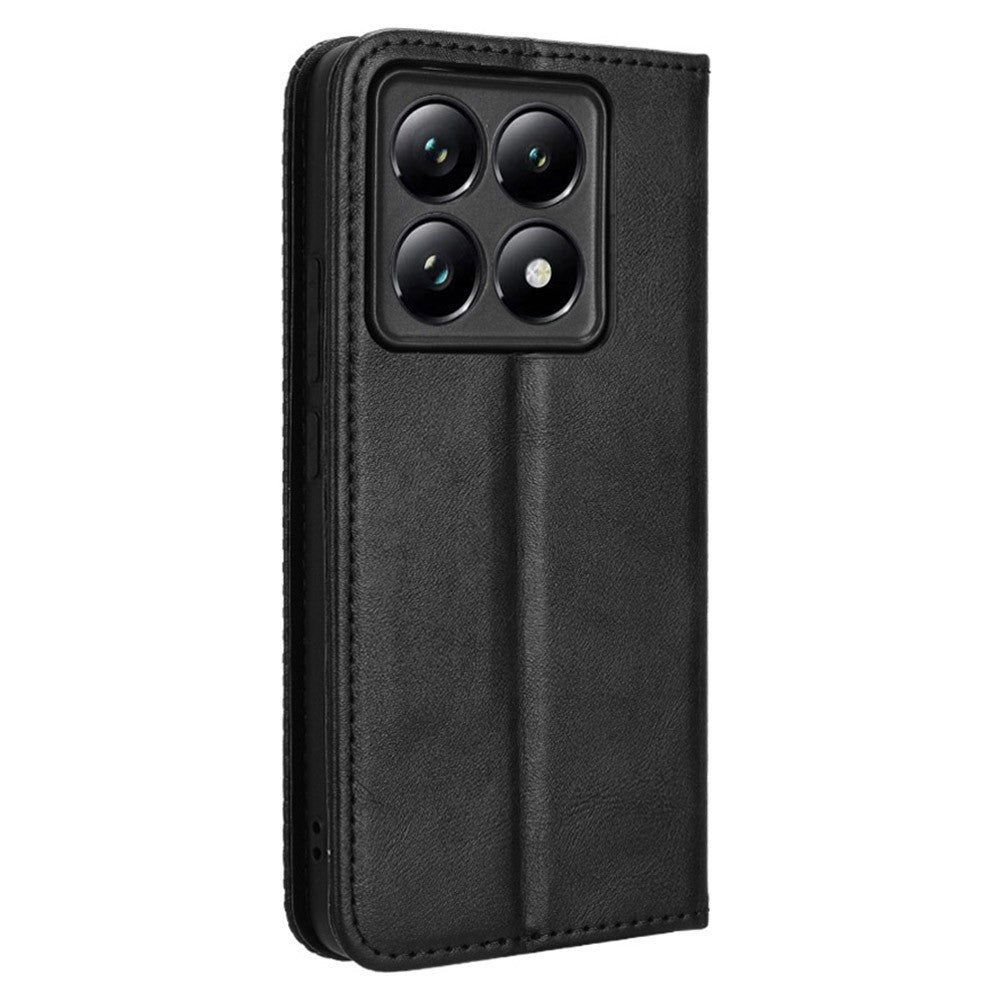 For Xiaomi 14T Leather Case Wallet Stand Retro Texture Phone Cover
