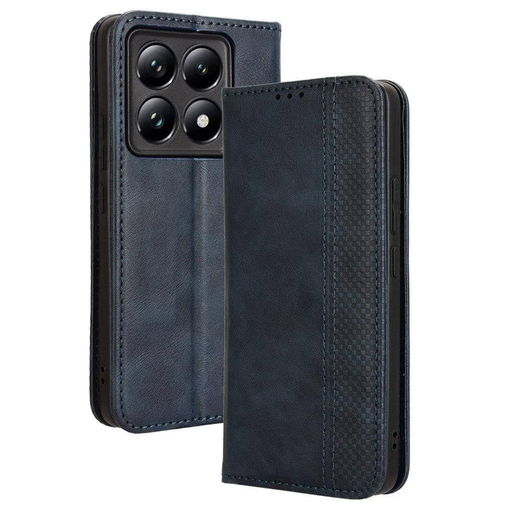 For Xiaomi 14T Leather Case Wallet Stand Retro Texture Phone Cover