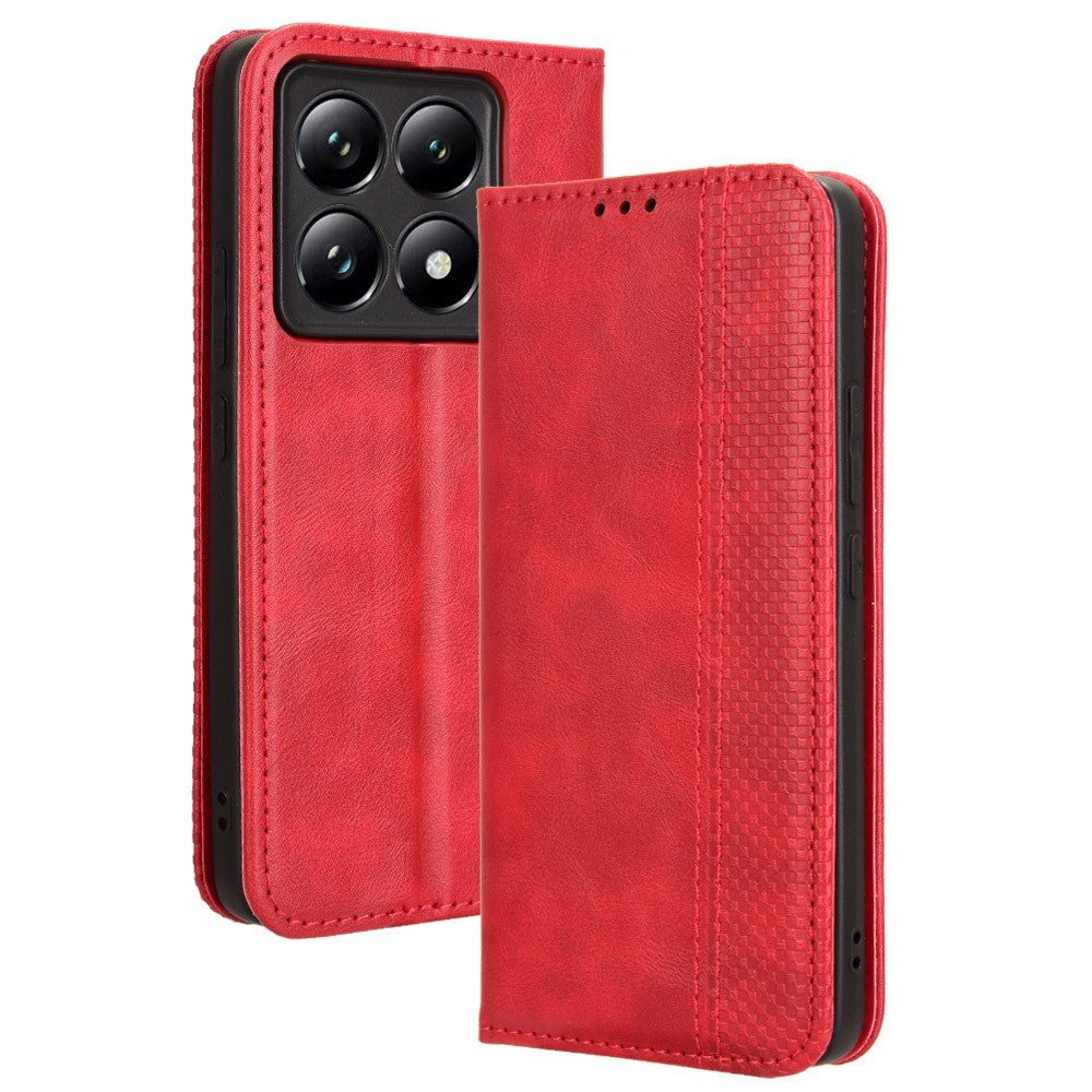 For Xiaomi 14T Leather Case Wallet Stand Retro Texture Phone Cover