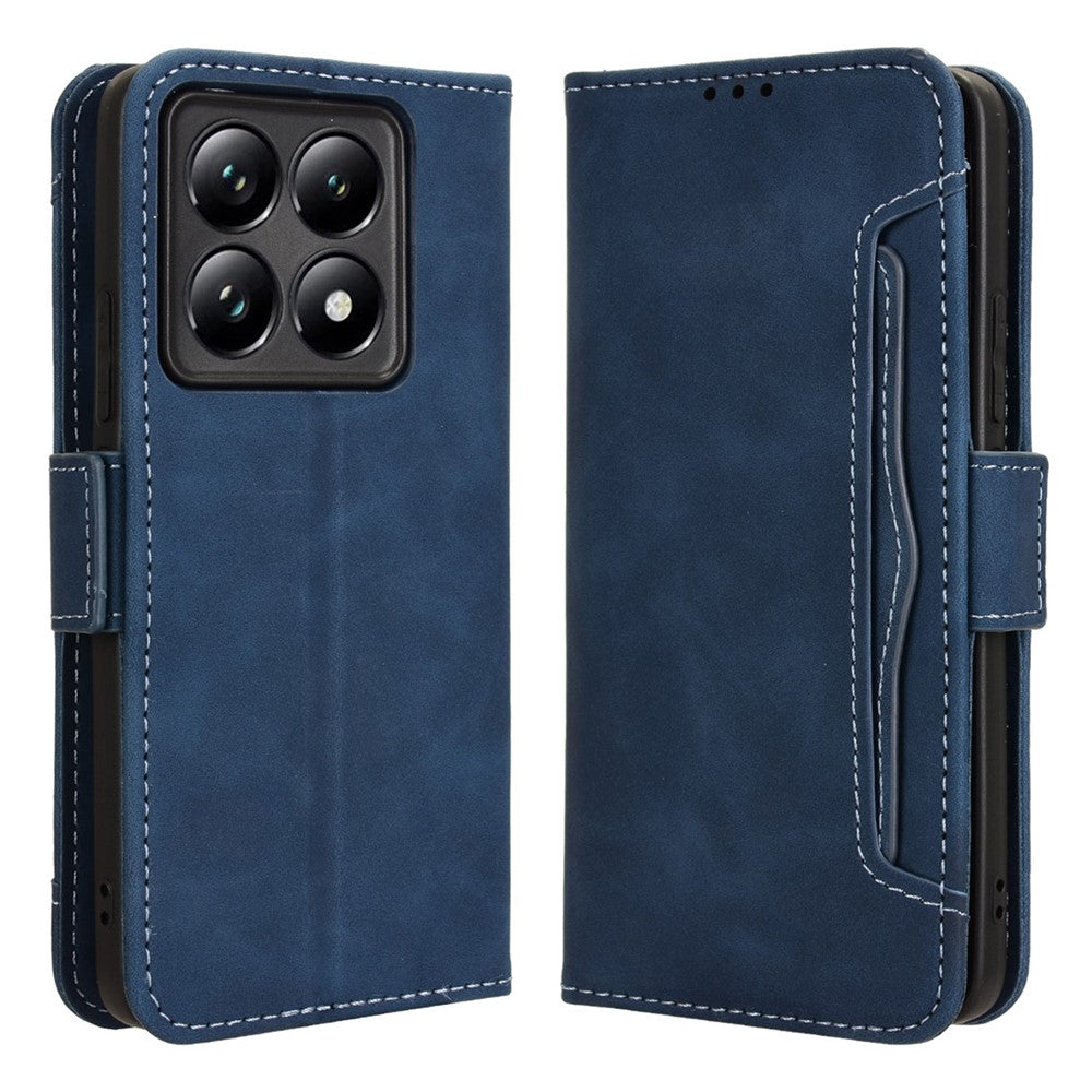 For Xiaomi 14T Leather Case Phone Wallet Cover with Multiple Card Slots