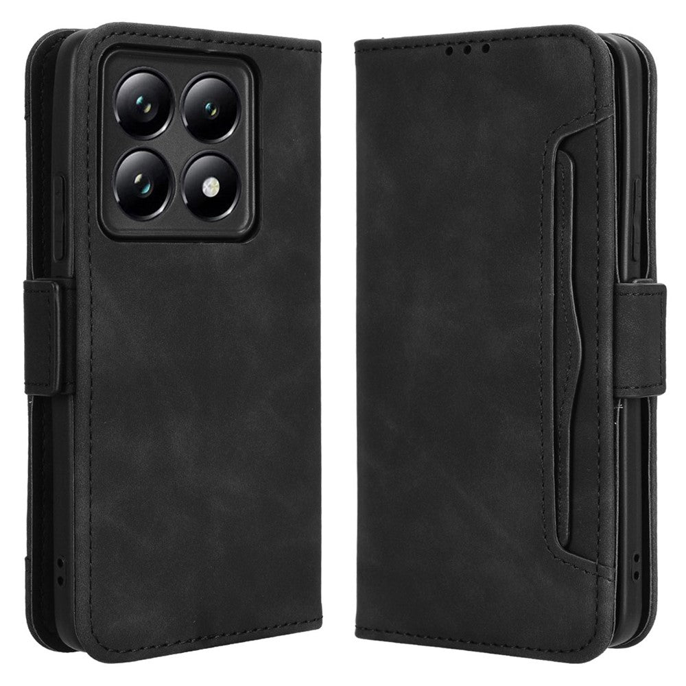 For Xiaomi 14T Pro Leather Case Phone Wallet Cover with Multiple Card Slots