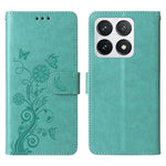 For Xiaomi 14T Pro Leather Case Butterfly Floral Imprint Wallet Stand Cover