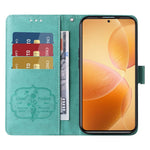 For Xiaomi 14T Pro Leather Case Butterfly Floral Imprint Wallet Stand Cover