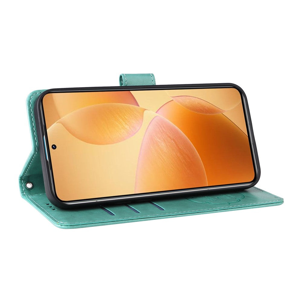 For Xiaomi 14T Pro Leather Case Butterfly Floral Imprint Wallet Stand Cover