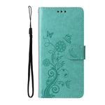 Xiaomi 14T Pro Läderfodral Fjärils Blommigt Tryck Plånboksfodral