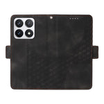 For Xiaomi 14T Pro Case PU Leather Phone Cover Rhombus Starry Imprinted