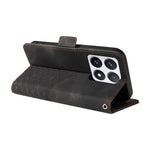 For Xiaomi 14T Pro Case PU Leather Phone Cover Rhombus Starry Imprinted