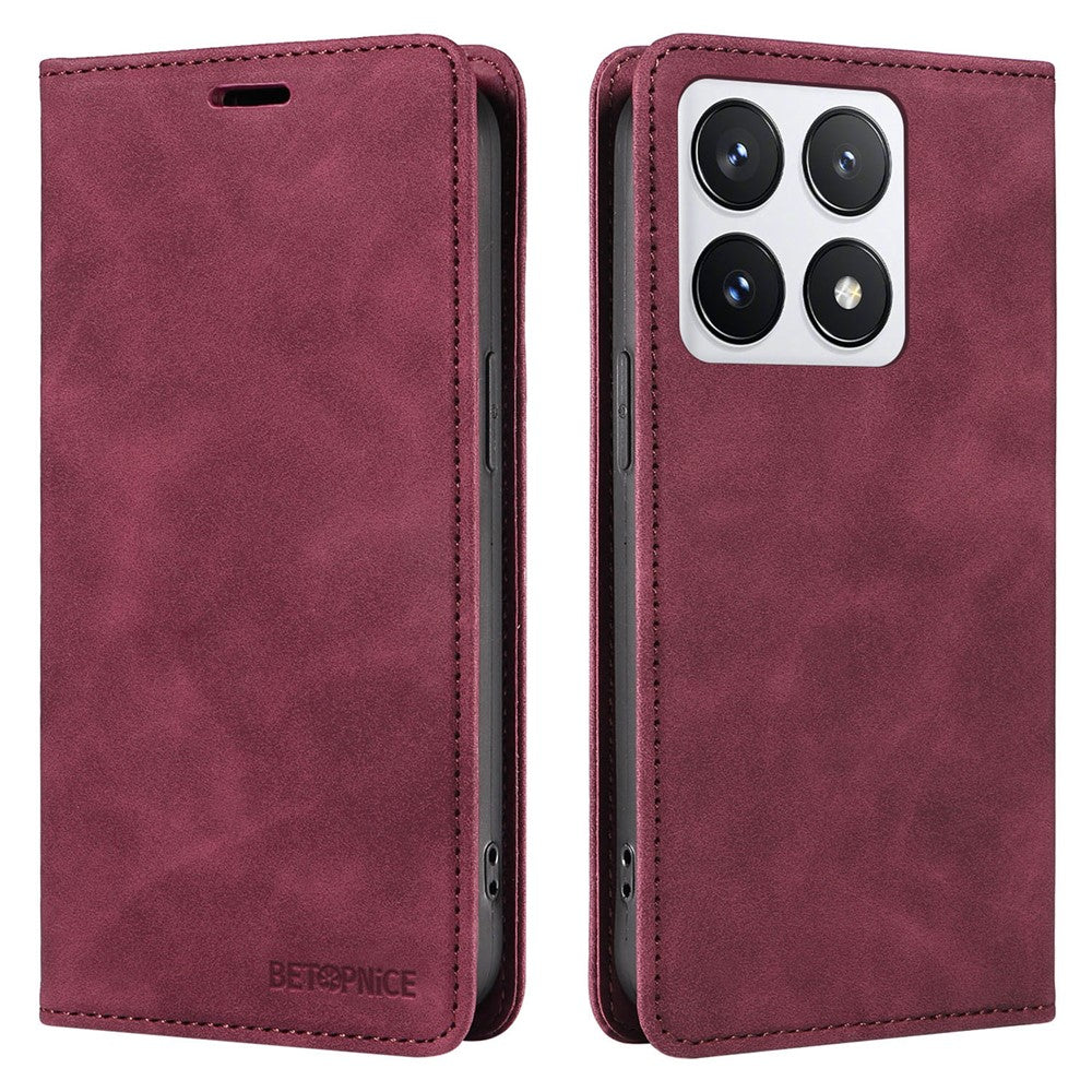 BETOPNICE 003 For Xiaomi 14T Pro Wallet Case Leather Phone Cover with Stand
