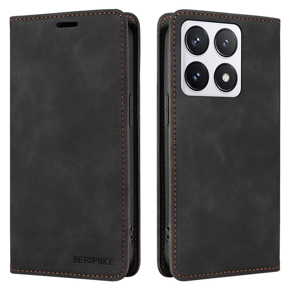 BETOPNICE 003 For Xiaomi 14T Pro Wallet Case Leather Phone Cover with Stand