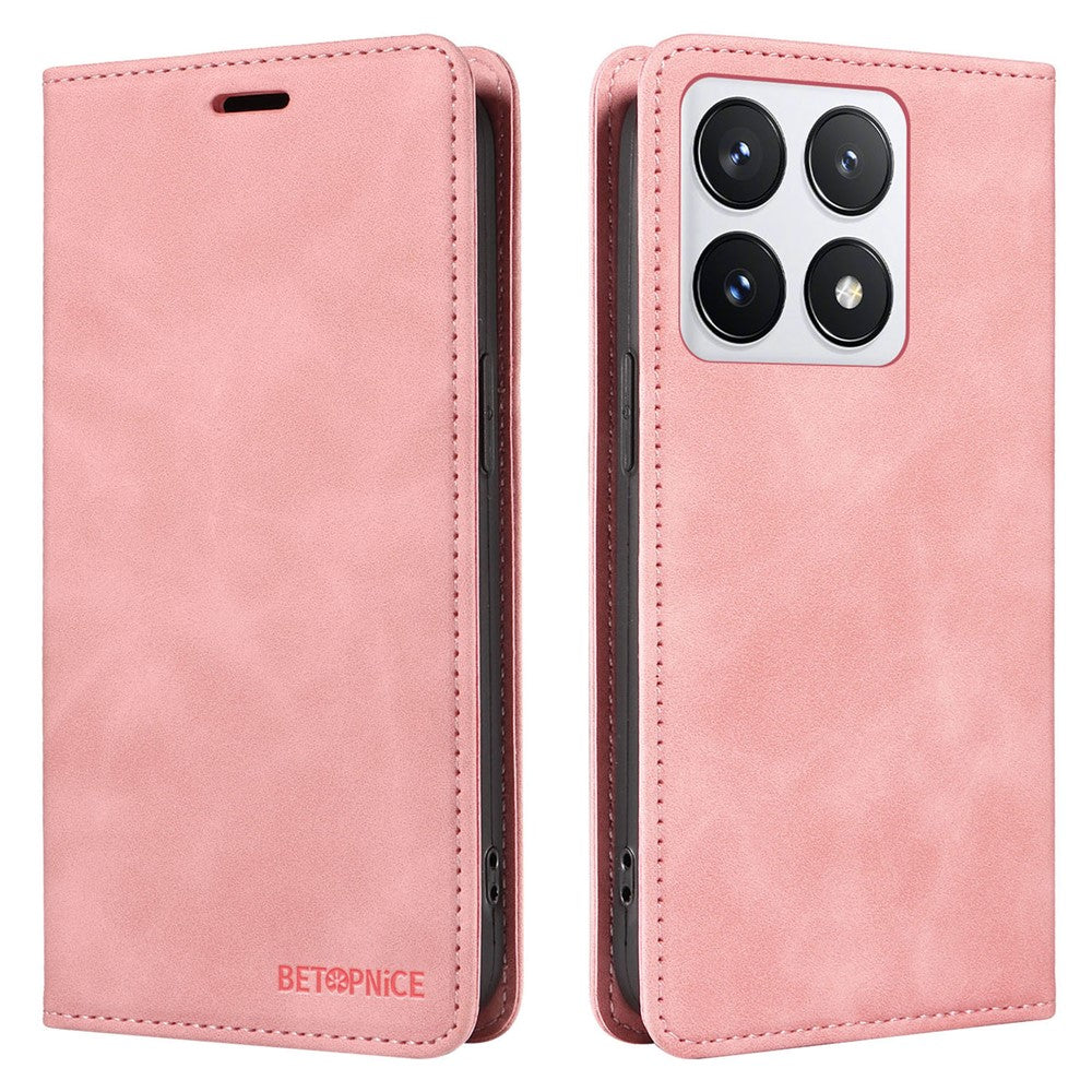 BETOPNICE 003 For Xiaomi 14T Pro Wallet Case Leather Phone Cover with Stand