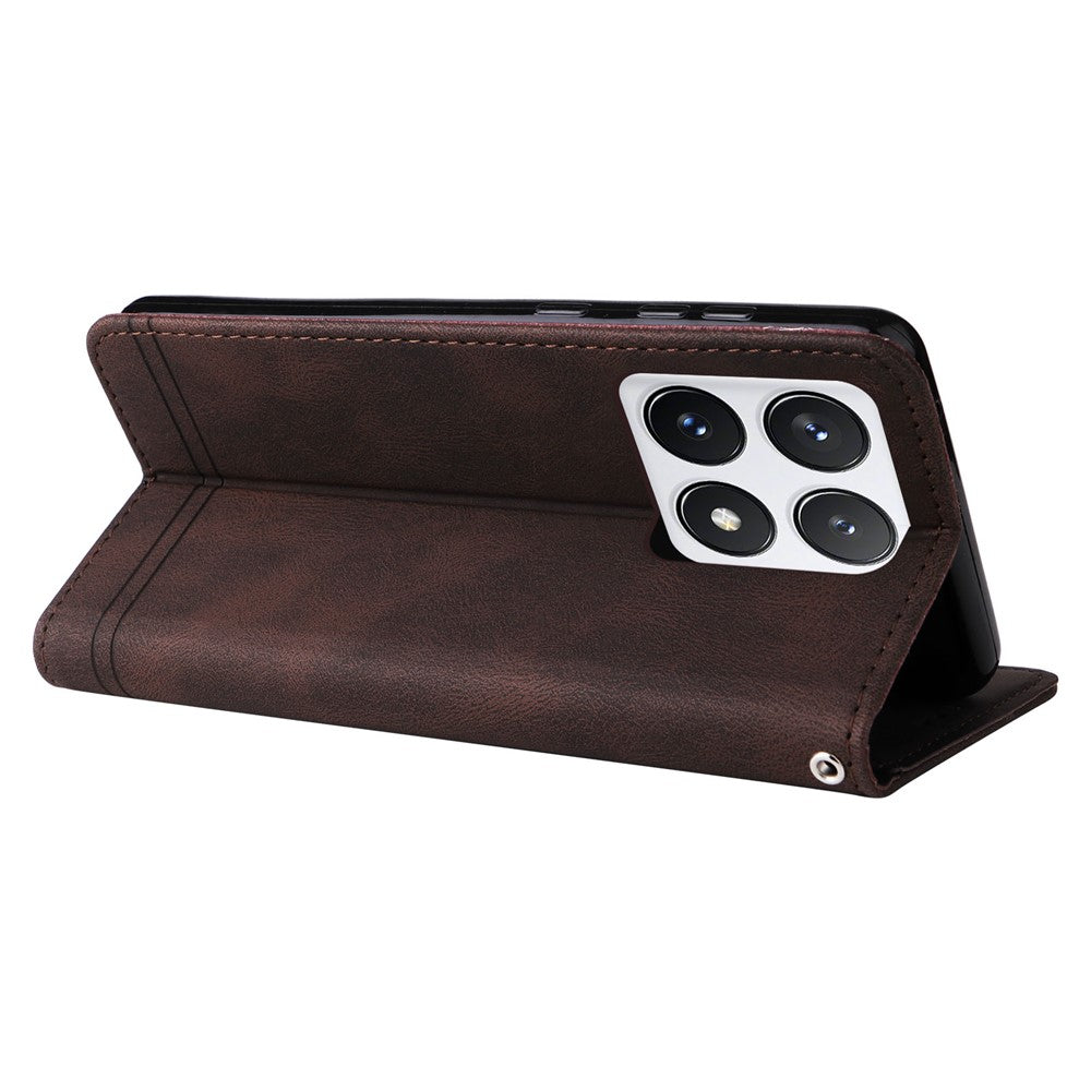 For Xiaomi 14T Pro Leather Wallet Cases Skin Touch Phone Cover Stand with Strap