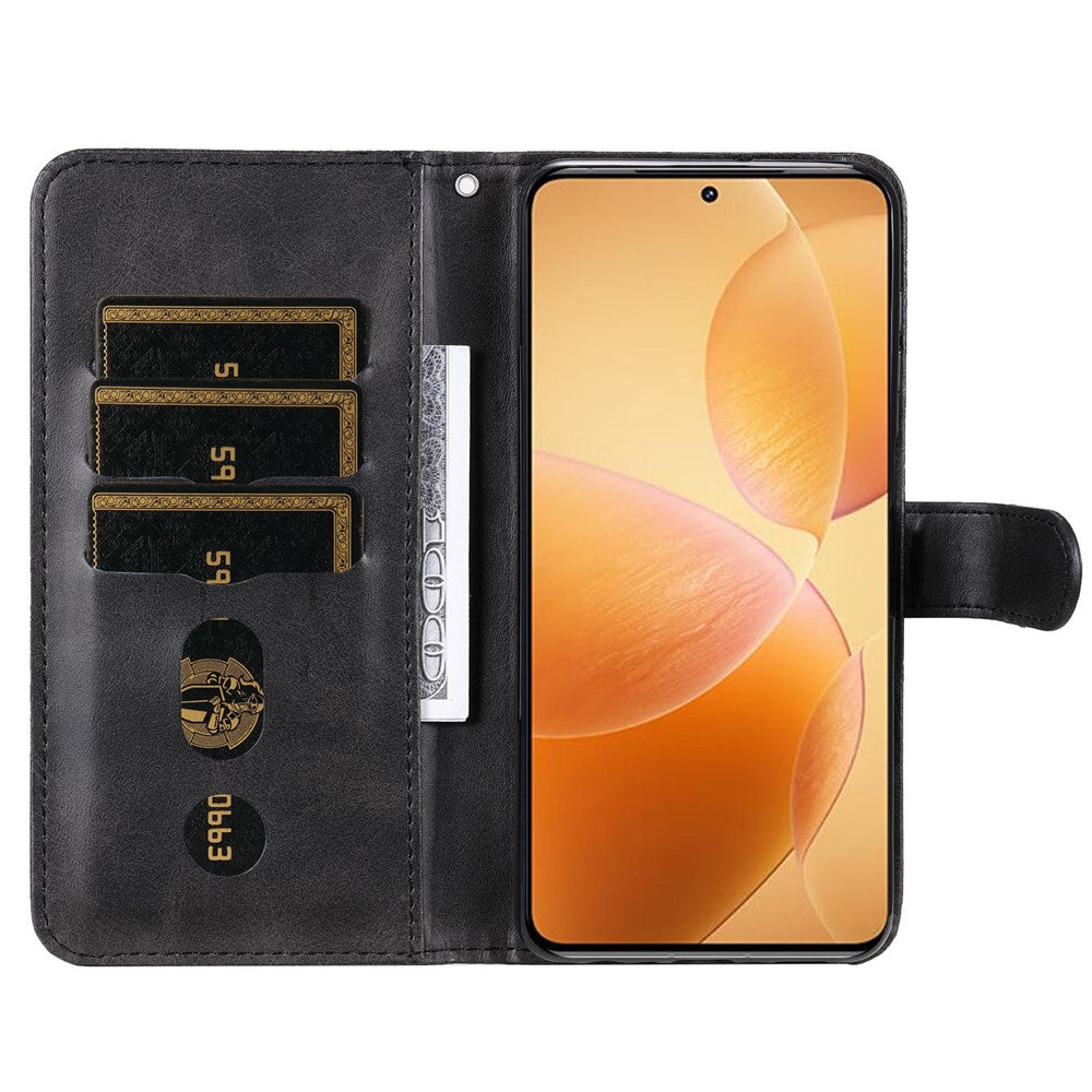 For Xiaomi 14T Pro Case Zipper Wallet Calf Texture PU Leather Phone Cover