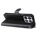 For Xiaomi 14T Pro Case Zipper Wallet Calf Texture PU Leather Phone Cover