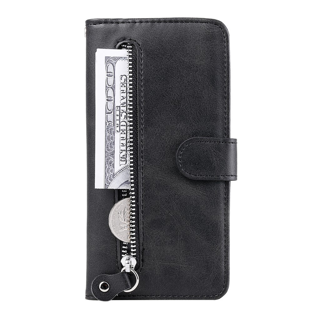 For Xiaomi 14T Pro Case Zipper Wallet Calf Texture PU Leather Phone Cover