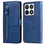 For Xiaomi 14T Pro Case Zipper Wallet Calf Texture PU Leather Phone Cover