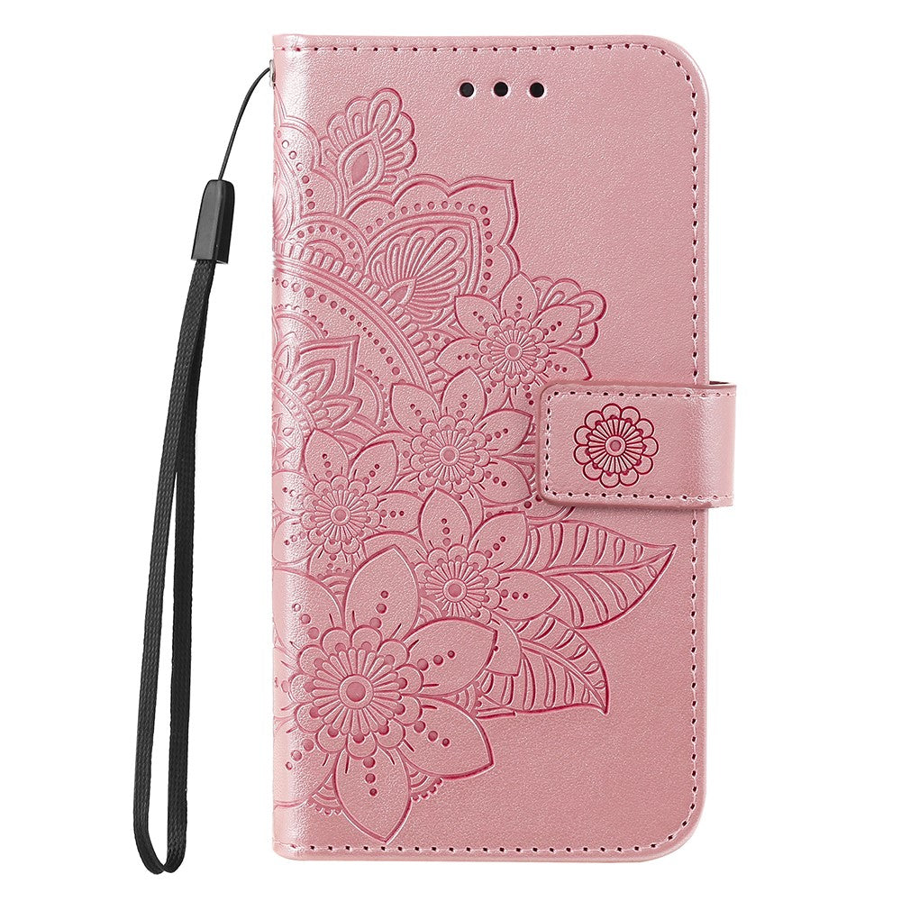Xiaomi 14T Pro-skal med blommönster i PU-läder, plånboksfodral med stativ