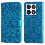For Xiaomi 14T Pro Case Sunflower Imprint Leather Wallet Phone Cover