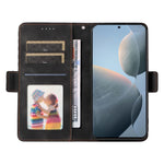 For Xiaomi 14T Case PU Leather Phone Cover Rhombus Starry Imprinted