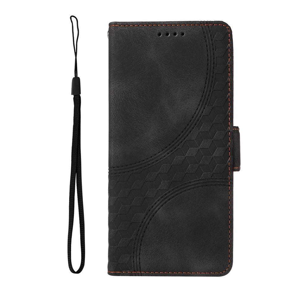 For Xiaomi 14T Case PU Leather Phone Cover Rhombus Starry Imprinted