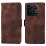 For Xiaomi 14T Case PU Leather Phone Cover Rhombus Starry Imprinted