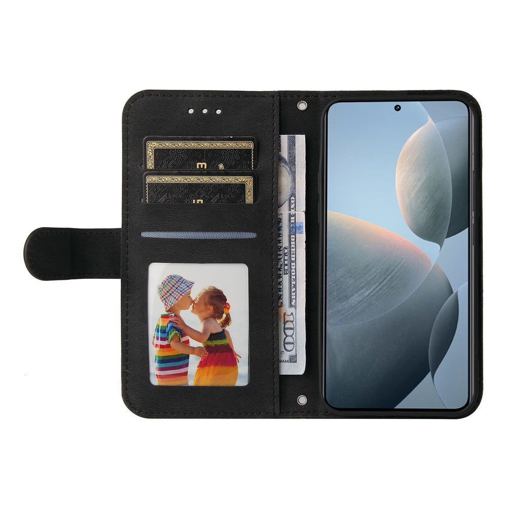 For Xiaomi 14T Leather Wallet Cases Skin Touch Phone Cover Stand with Strap