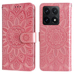 For Xiaomi 14T Case Sunflower Imprint Leather Wallet Phone Cover
