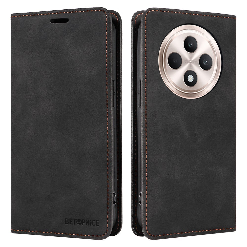 BETOPNICE 003 For Oppo Reno12 F 4G Wallet Case Leather Phone Cover with Stand