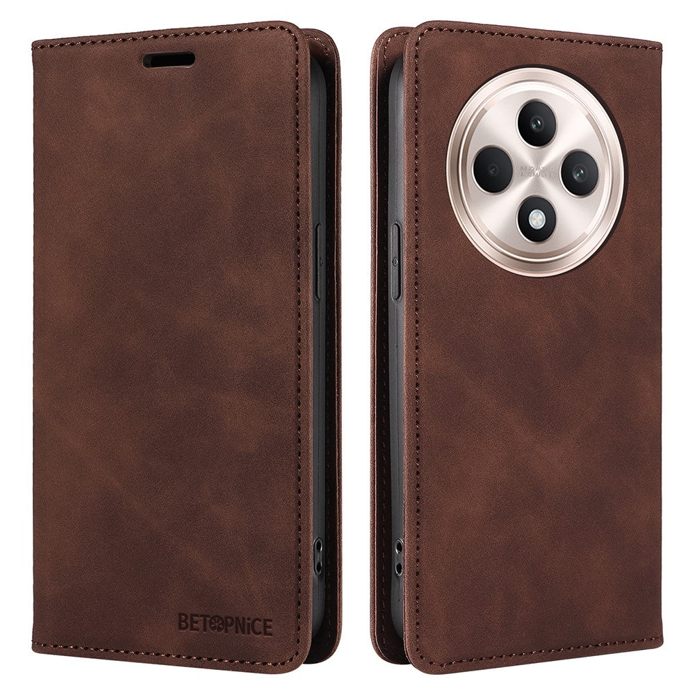 BETOPNICE 003 For Oppo Reno12 F 4G Wallet Case Leather Phone Cover with Stand