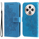 For Oppo Reno12 F 4G Case Floral Pattern PU Leather Wallet Stand Phone Cover