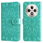 For Oppo Reno12 F 4G Case Sunflower Imprint Leather Wallet Phone Cover
