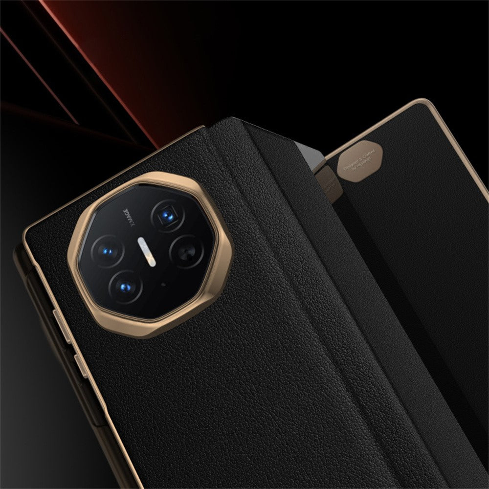For Huawei Mate XT Ultimate Case View Window PU Leather+PC Phone Cover