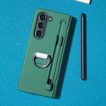 Til Samsung Galaxy Z Fold5 5G Cover Hud-Berøring PC Telefoncover med Stylus og Stylus Holder
