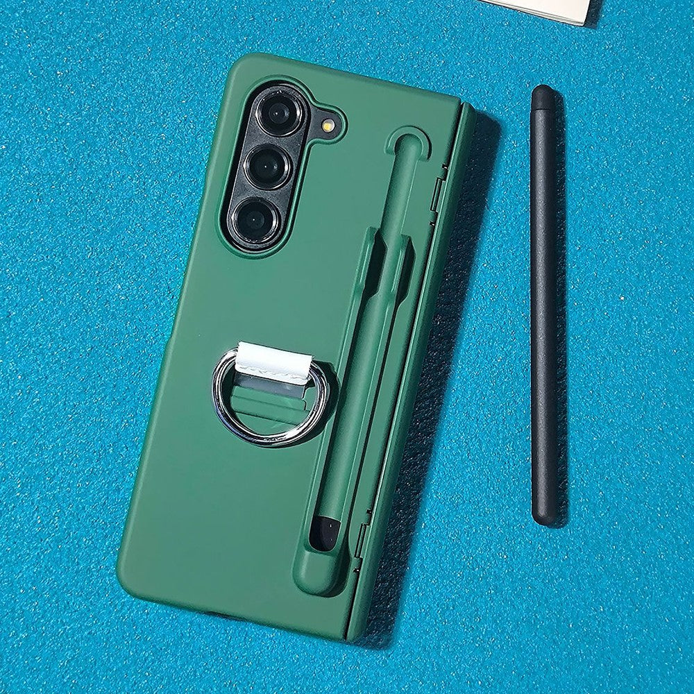 Til Samsung Galaxy Z Fold5 5G Cover Hud-Berøring PC Telefoncover med Stylus og Stylus Holder