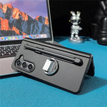 Til Samsung Galaxy Z Fold5 5G Cover Hud-Berøring PC Telefoncover med Stylus og Stylus Holder