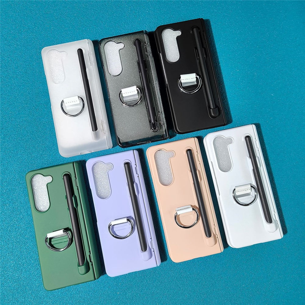 Til Samsung Galaxy Z Fold5 5G Cover Hud-Berøring PC Telefoncover med Stylus og Stylus Holder