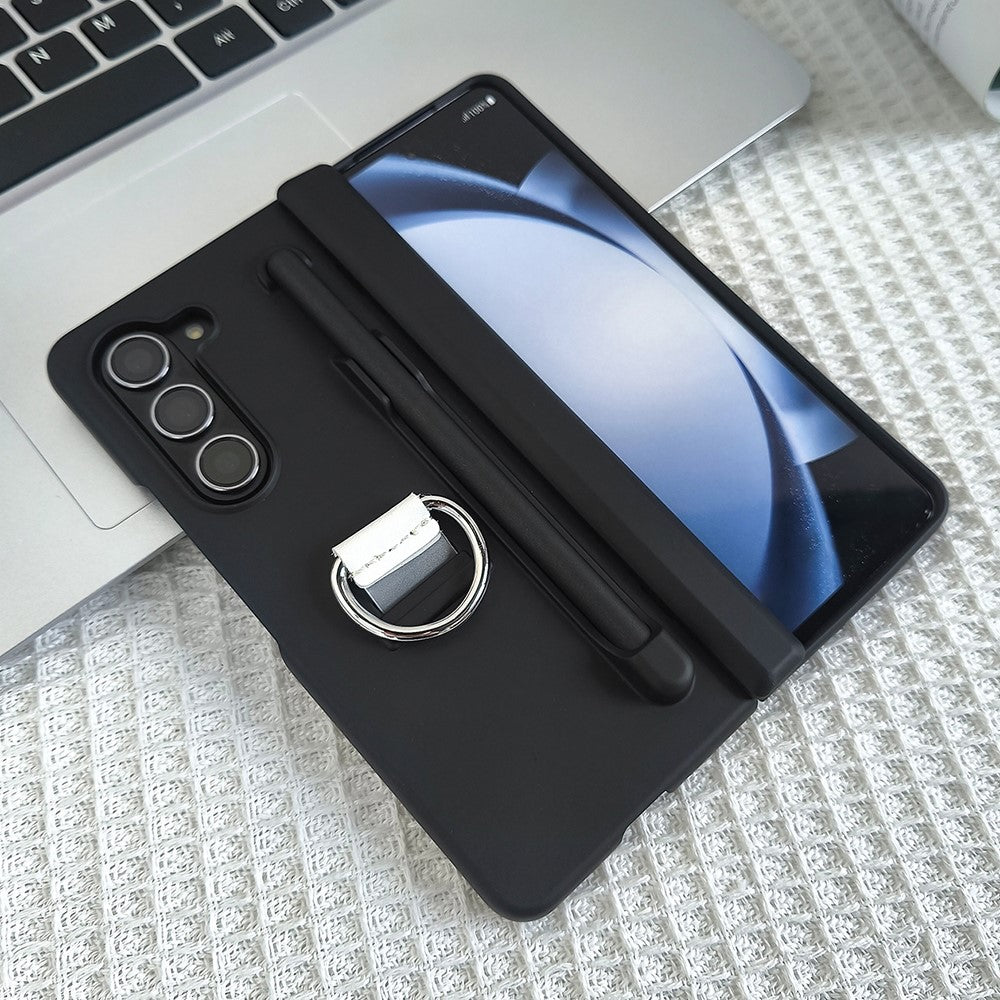 Til Samsung Galaxy Z Fold5 5G Cover Hud-Berøring PC Telefoncover med Stylus og Stylus Holder
