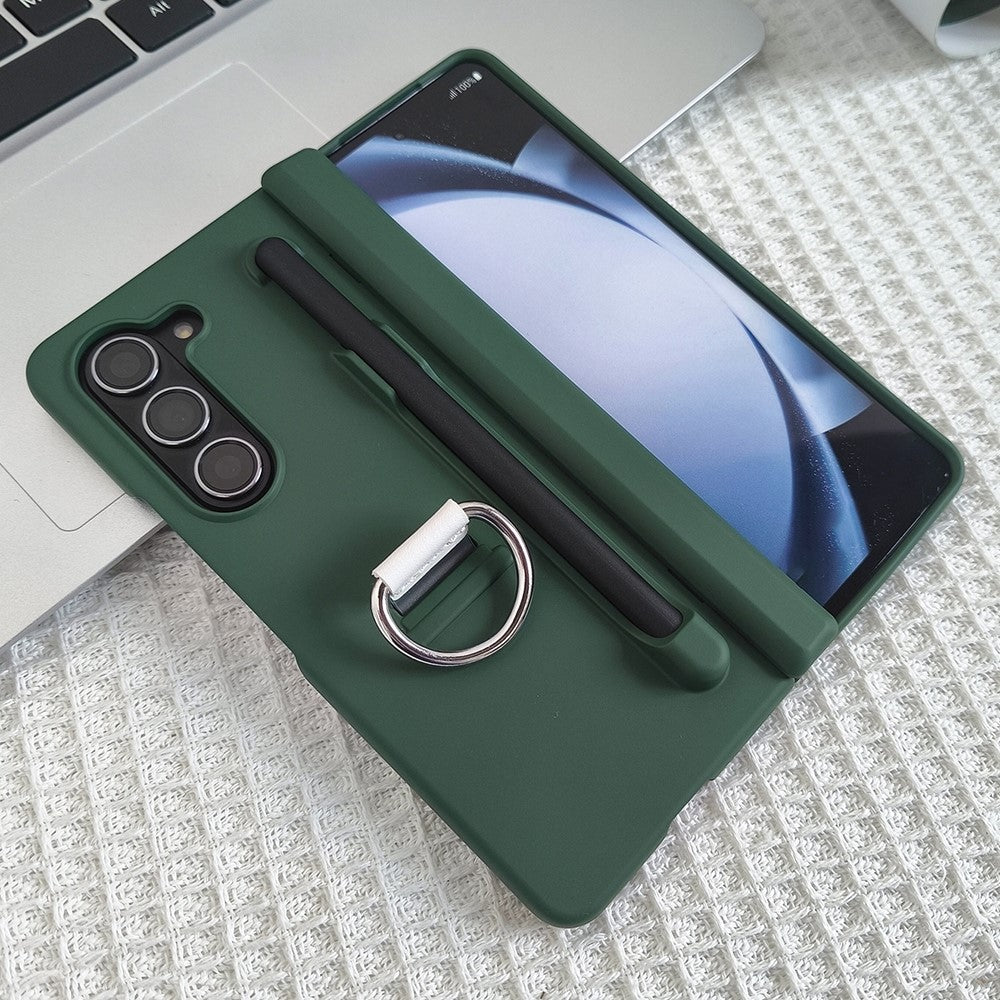 Til Samsung Galaxy Z Fold5 5G Cover Hud-Berøring PC Telefoncover med Stylus og Stylus Holder
