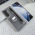 Til Samsung Galaxy Z Fold5 5G Cover Hud-Berøring PC Telefoncover med Stylus og Stylus Holder