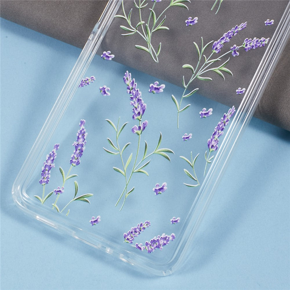 For Samsung Galaxy A06 4G Case TPU Flower Printing Pattern Air Cushion Design Protective Cover