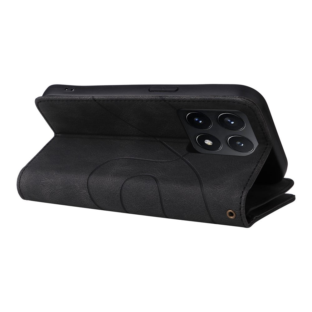 For Xiaomi 14T Leather Case with Strap Zipper 9 Card Slot Phone Cover Stand