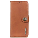 KHAZNEH For Xiaomi 14T Pro Wallet Case Cowhide Texture Leather Flip Phone Cover