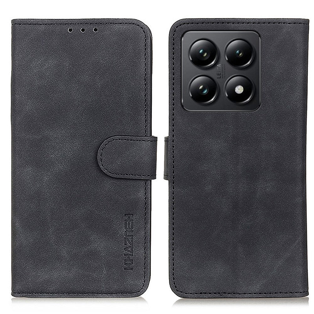 KHAZNEH For Xiaomi 14T Pro Case Retro PU Leather Wallet Stand Phone Cover