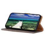 KHAZNEH For Xiaomi 14T Wallet Case Cowhide Texture Leather Flip Phone Cover