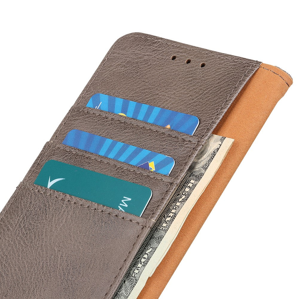 KHAZNEH For Xiaomi 14T Wallet Case Cowhide Texture Leather Flip Phone Cover