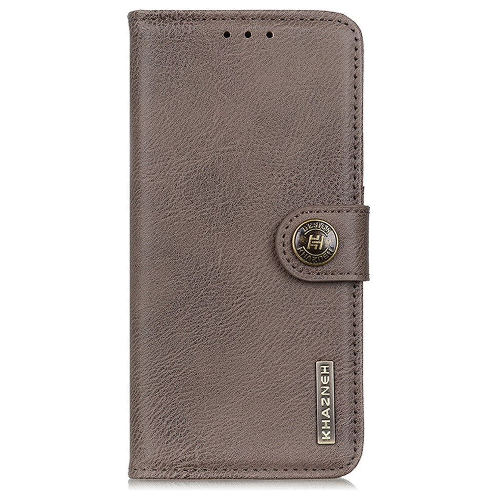 KHAZNEH For Xiaomi 14T Wallet Case Cowhide Texture Leather Flip Phone Cover