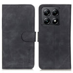 KHAZNEH For Xiaomi 14T Case Retro PU Leather Wallet Stand Phone Cover