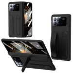 For Xiaomi Mix Fold 3 5G Case Kickstand Wristband PC Phone Cover with Tempered Glass Film