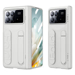 For Xiaomi Mix Fold 3 5G Case Kickstand Wristband PC Phone Cover with Tempered Glass Film