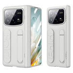 For Xiaomi Mix Fold 4 5G Case Kickstand Wristband PC Phone Cover with Tempered Glass Film