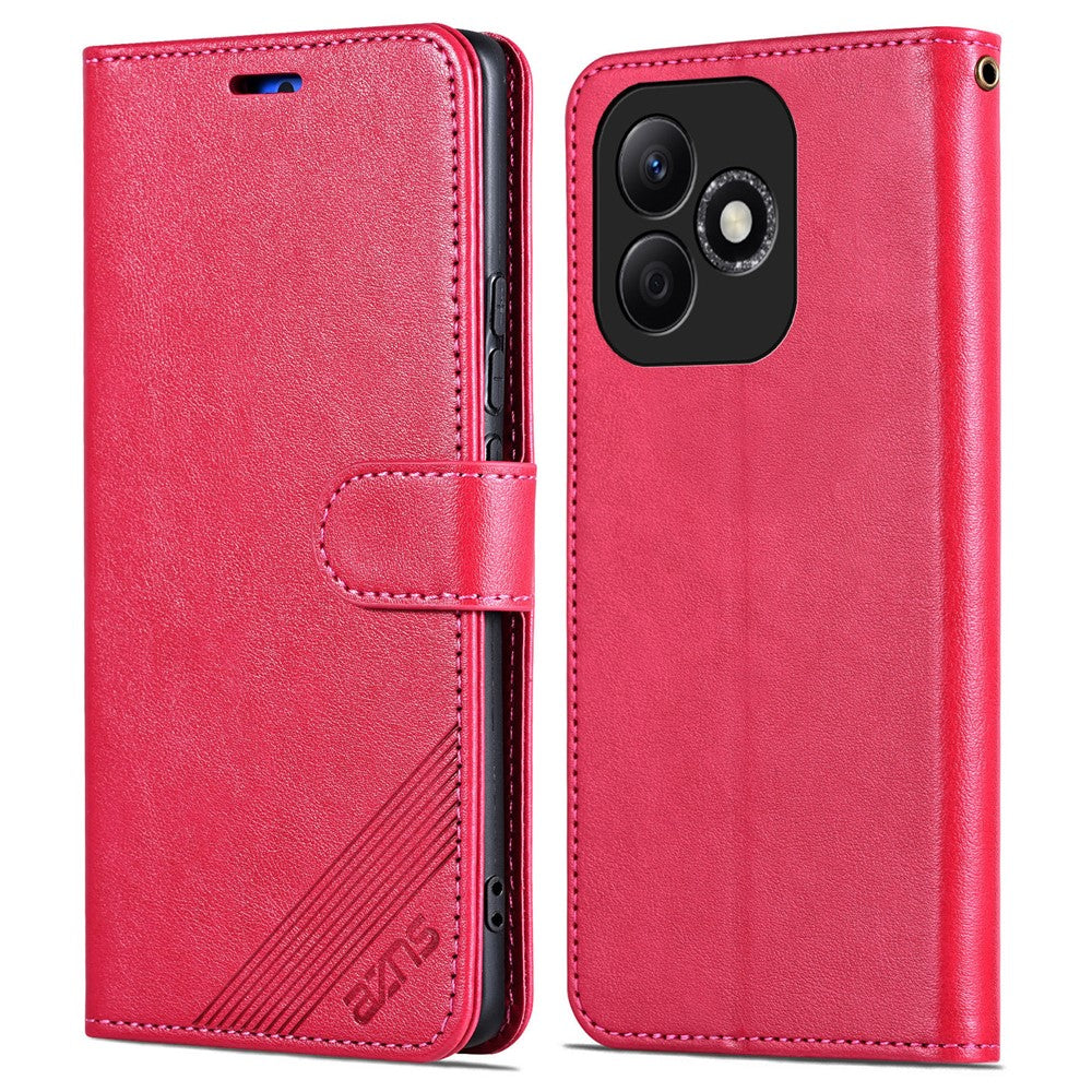 AZNS For Honor X60i 5G Case Anti-Scratch PU Leather Stand Wallet Phone Cover
